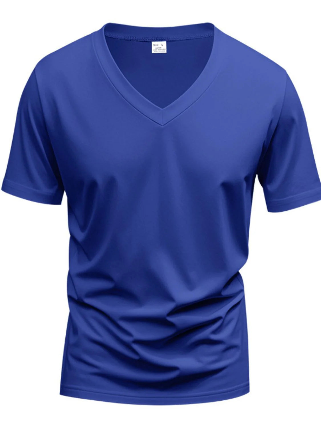 Men'S Full Size V-Neck Short Sleeve T-Shirt plus Size